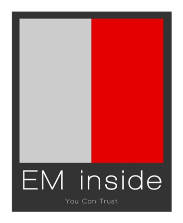 EM inside logo